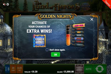 Play The Land Of Heroes Golden Nights Bonus slot